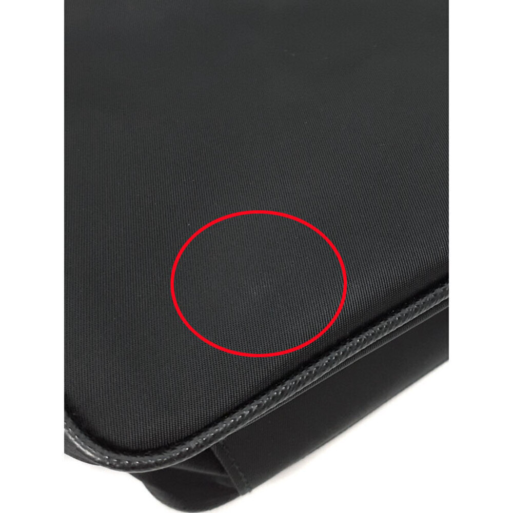 Prada Tessuto Crossbody messenger bag saffiano leather Black - Picture 5 of 9